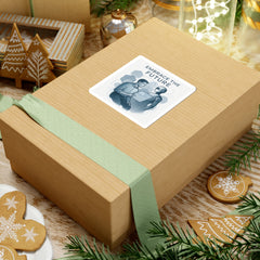 Kiss-Cut Sticker — "Embrace the Future" Robot & Human Tech Design