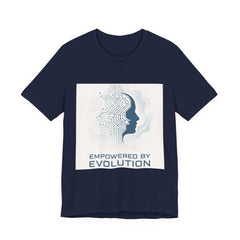 Evolution Tech Tee — "Empowered by Evolution" Circuit Brain T-Shirt