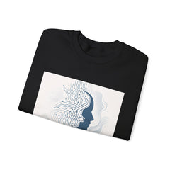 Evolution Tech Crewneck Sweatshirt — "Empowered by Evolution" Graphic