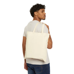 Evolution AI Silhouette Tote Bag — "Empowered by Evolution" Cotton Canvas Shopper