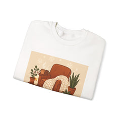 Home Is My Happy Place Crewneck Sweatshirt — Cozy Living Room Comfort