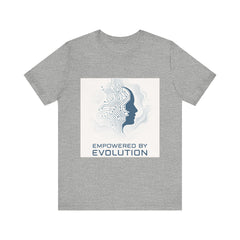 Empowered by Evolution Tee — Futuristic Tech AI Graphic T-Shirt
