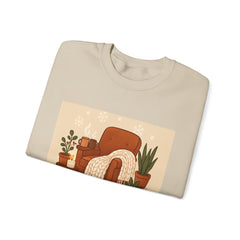 Home Is My Happy Place Crewneck Sweatshirt — Cozy Living Room Comfort