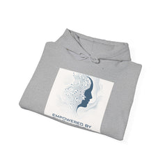 Empowered By Mindfulness Hoodie — Abstract Brain Silhouette Mental Health Awareness Sweatshirt