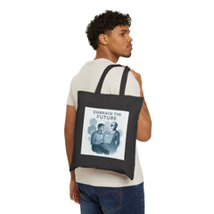 Tote Bag — "Embrace the Future" Robot & Human Tech Tote