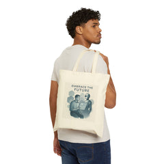 Tote Bag — "Embrace the Future" Robot & Human Tech Tote