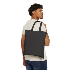 Empowered by Evolution Canvas Tote — Tech & Human Silhouette Eco Bag