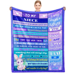 INXENG Niece Gifts from Auntie Niece Blanket Gifts for Nieces from Aunt Niece Birthday Graduation Gifts Niece Gifts from Aunt Gifts for Niece for Niece 40"X50"