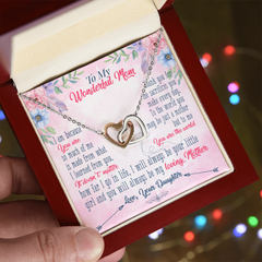 Interlocking Hearts Necklace Happy Mother's Day From Daughter