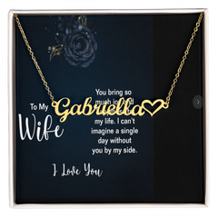 To My Wife Signature Necklace.