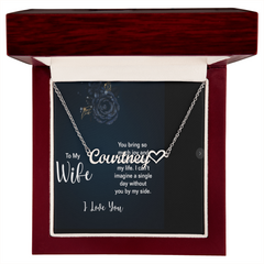 To My Wife Signature Necklace.
