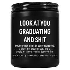 Younift Funny Grad Candle Graduation Gifts for Women College Graduation Gifts High School Masters Degree Graduation Gifts Phd Nurse Graduation Gifts 2024 Graduation Gifts for Him Her